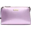 Kate Spade New York Kenzie Patent Fabric Mini Crossbody Bag In Pink