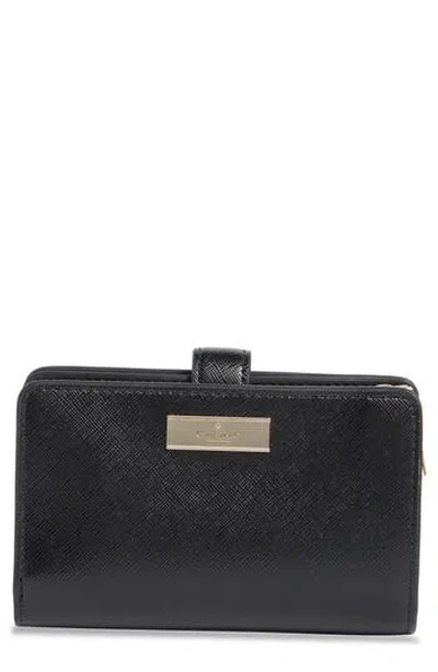 Kate Spade New York Kenzie Patent Leather Bifold Wallet In Black