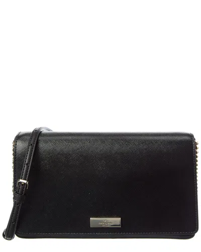 Kate Spade New York Kenzie Patent Saffiano Pvc Small Chain Convertible  Crossbody In Black