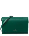 Kate Spade New York Kerri Smooth Leather Small Flap Wallet On A String In Burgundy
