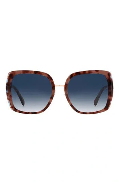 Kate Spade New York Kimber 56mm Gradient Square Sunglasses In Brown