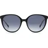 Kate Spade New York Kimberlyn 56mm Gradient Cat Eye Sunglasses In Black