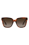 Kate Spade New York Kiya 56mm Gradient Square Sunglasses In Brown