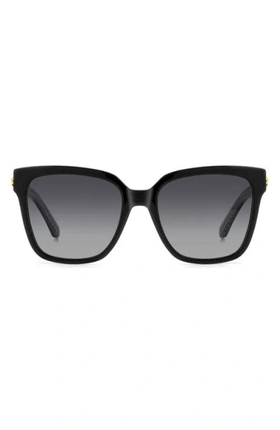 Kate Spade New York Kiya 56mm Gradient Square Sunglasses In Black