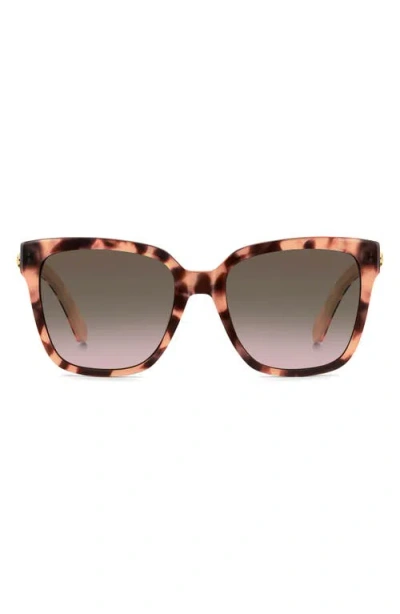 Kate Spade New York Kiya 56mm Square Sunglasses In Brown