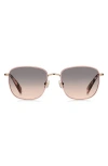 Kate Spade New York Kiylah 53mm Square Sunglasses In Pink/gold