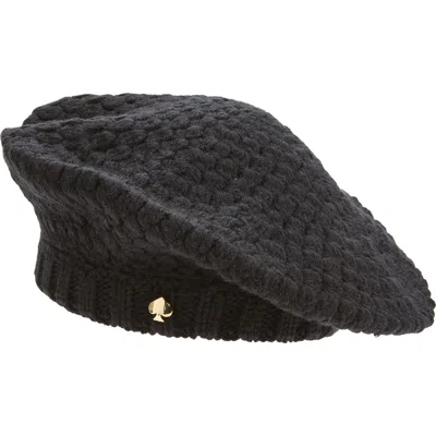 Kate Spade New York Knit Beret In Black