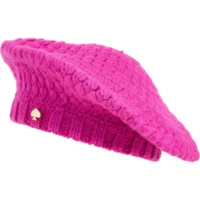 Kate Spade New York Knit Beret In Marker Pink