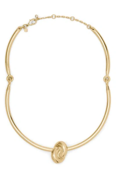 Kate Spade New York Knot Detail Collar Necklace In Gold