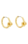 Kate Spade New York Knot Huggie Hoop Earrings In Gold