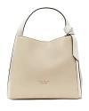 Kate Spade New York Knott Color Blocked Pebbled Leather Small Zip Top Satchel In Mountain Pass