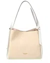 Kate Spade New York Knott Colorblocked Pebbled Leather Large Shoulder Bag In Neutral