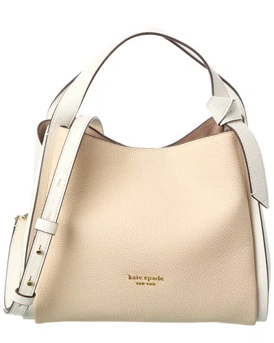 Kate Spade New York Knott Colorblocked Pebbled Leather Medium Crossbody Tote
