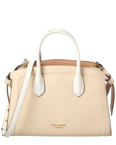 Kate Spade New York Knott Colorblocked Pebbled Leather Medium Zip Top Satchel