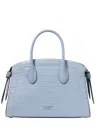 Kate Spade New York Knott Croc-embossed Leather Medium Crossbody Tote In Blue