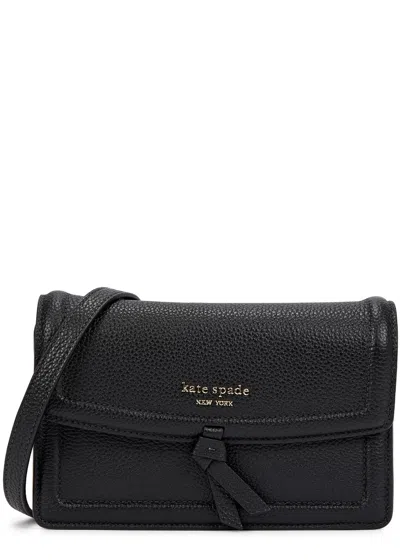 Kate Spade New York Knott Grained Leather Cross-body Bag In Brown
