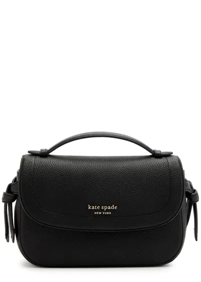 Kate Spade New York Knott Leather Cross-body Bag In Black