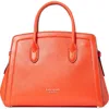Kate Spade Knott Medium Leather Satchel In Tamarillo
