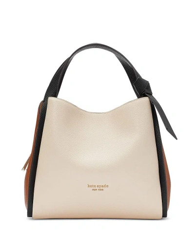 Kate Spade Knott Medium Pebbled Leather Crossbody Bag In Allspice Cake