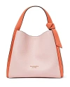 Kate Spade New York Knott Medium Pebbled Leather Crossbody Bag In Crepe Pink