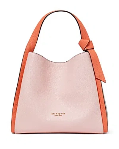 Kate Spade New York Knott Medium Pebbled Leather Crossbody Bag In Crepe Pink