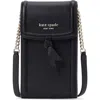 Kate Spade New York Knott North & South Phone Crossbody Bag In Black