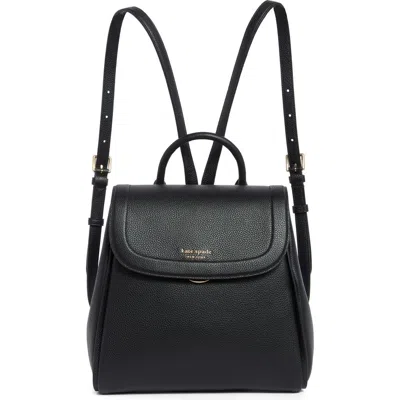 Kate Spade New York Knott Pebbled Leather Backpack In Black