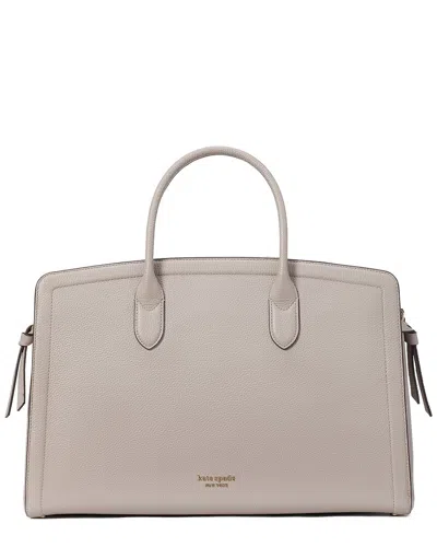 Kate Spade New York Knott Pebbled Leather Commuter Laptop Bag In Brown
