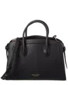 Kate Spade New York Knott Pebbled Leather Large Zip Top Satchel In Black