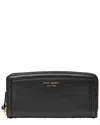 Kate Spade New York Knott Pebbled Leather Slim Continental Wallet In Black
