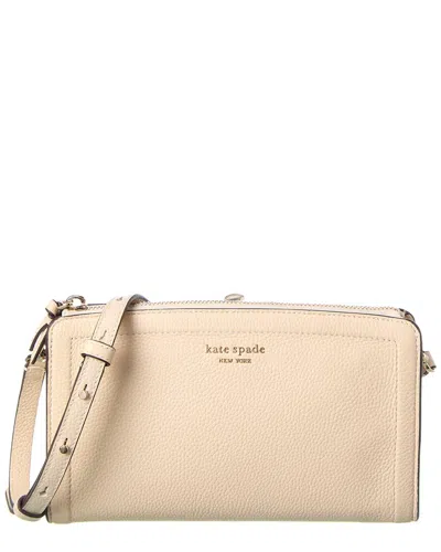 Kate Spade New York Knott Pebbled Leather Small Crossbody In White