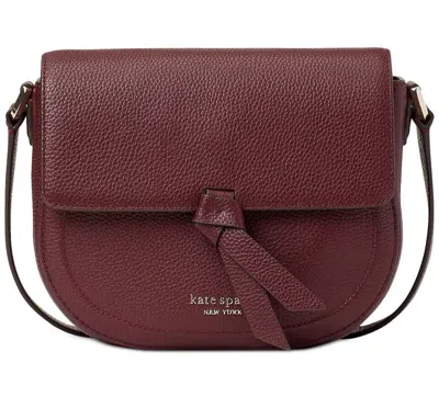 Kate Spade New York Knott Saddle Pebbled Leather Medium Crossbody Bag