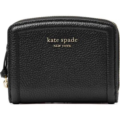 KATE SPADE KATE SPADE NEW YORK KNOTT SMALL PEBBLED LEATHER BIFOLD WALLET