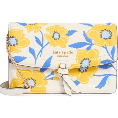 Kate Spade New York Knott Sunshine Floral Embossed Crossbody Bag In Multi