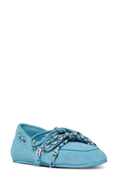 Kate Spade New York Know The Ropes Boat Shoe In Blue