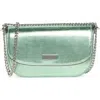 Kate Spade New York Krista Metallic Chain Flap Crossbody Bag In Green
