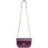 Kate Spade New York Krista Metallic Chain Flap Crossbody Bag In Purple
