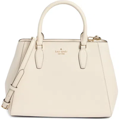 Kate Spade New York Kristi Refined Grained Leather Tote Bag In Sand
