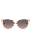 Kate Spade New York Kristinags 54mm Cat Eye Sunglasses In Pink/grey Fuchsia