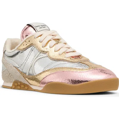 Kate Spade New York Ks Drift Sneaker In Silver/dusk Rose/light Gold