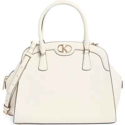 Kate Spade New York Kyla Pebble Leather Satchel Bag In White