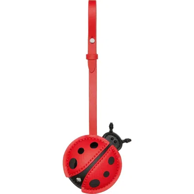 Kate Spade New York Ladybug Bag Charm In Burgundy