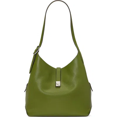 KATE SPADE KATE SPADE NEW YORK LARGE DECO PEBBLED LEATHER SHOULDER BAG