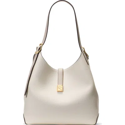 KATE SPADE KATE SPADE NEW YORK LARGE DECO PEBBLED LEATHER SHOULDER BAG