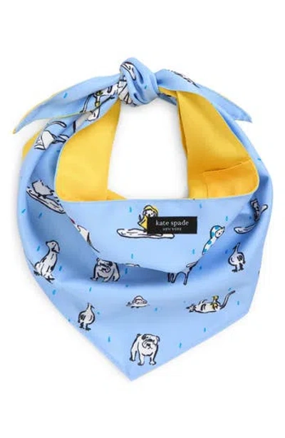Kate Spade New York Large Dog Bandana In Blue