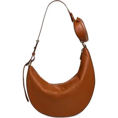 Kate Spade New York Large Duo Pebbled Leather Crossbody Bag In Brown