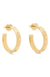 Kate Spade New York Large Faux Opal Hoop Earrings In Opal