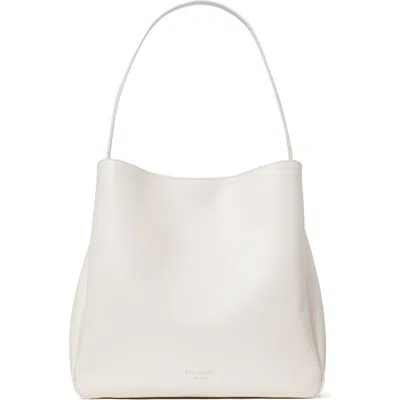 Kate Spade New York Large Grace Leather Shoulder Bag In Cream