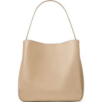 Kate Spade New York Large Grace Leather Shoulder Bag In Timeless Taupe