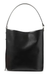 Kate Spade New York Large Halo Fine Grain Leather Bucket Bag In Black